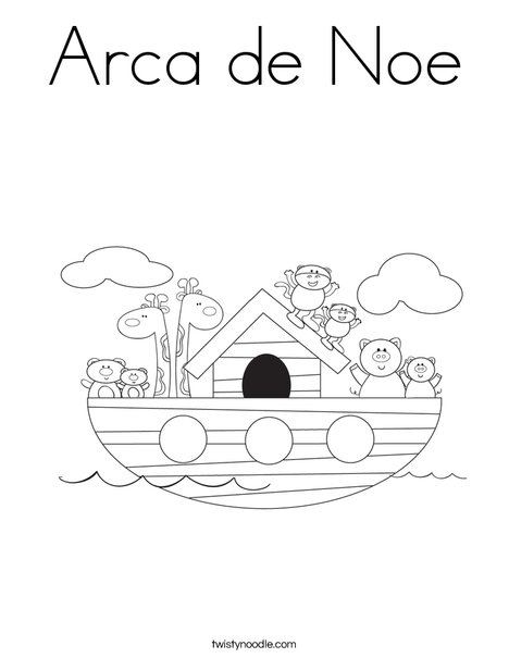 Arca de noe coloring page