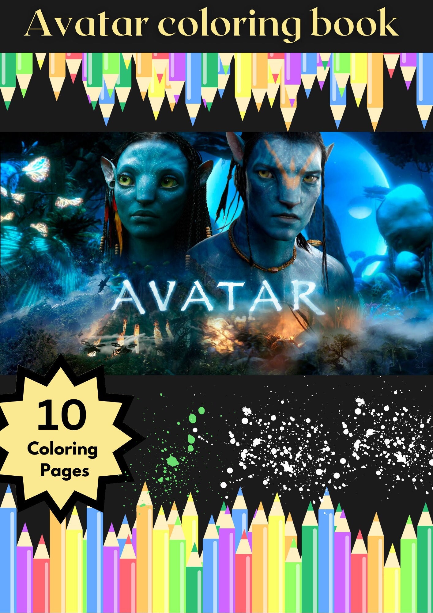 Impresionantes libros para colorear imprimibles de avatar libro para colorear de avatar libro para colorear de avatar para niãos libro para colorear para niãos