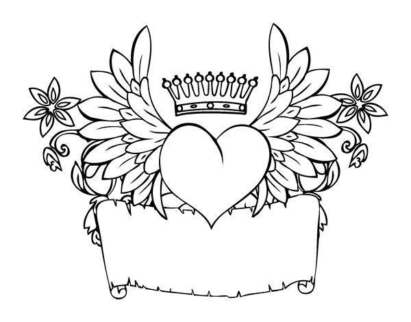 Dibujo de mensaje con corazãn para colorear corazon para colorear pãginas para colorear pãginas para colorear lindas