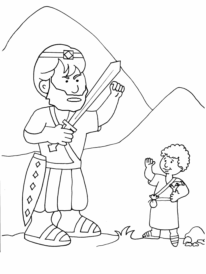 David goliath bible loring pages bible loring david and goliath