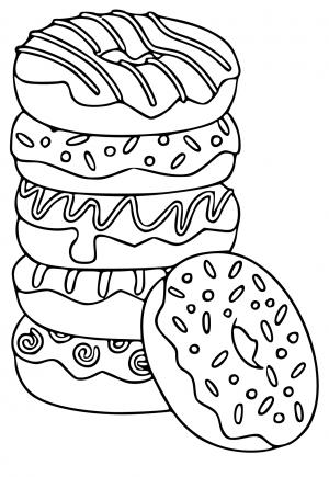 Dibujos e imagenes dona para colorear y imprimir gratis para adultos y niãos