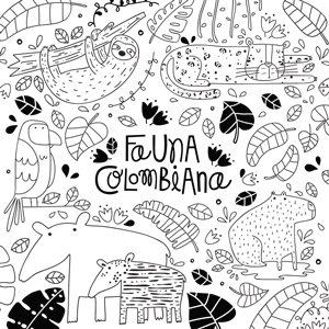 Cartilla para colorear fauna colombiana