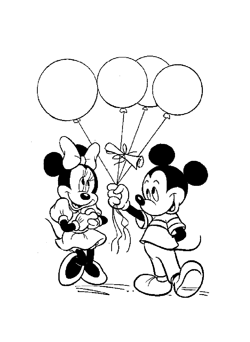 Dibujos para colorear gratis de mickey y sus amigos para imprimir y colorear