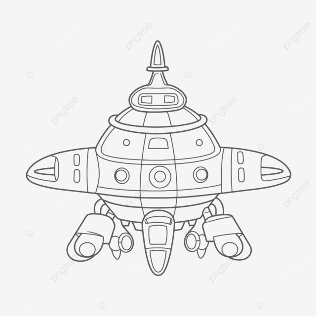 Dibujo de pãgina para colorear nave pacial usando un boceto contorno forma grande color vector png dibujos dibujo de nave pacial dibujo de ala dibujo pacial png y vector para dcargar gratis