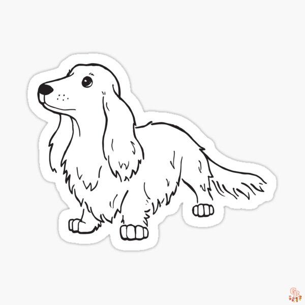 Disfruta de colorear con wirehaired dachshund coloring pages