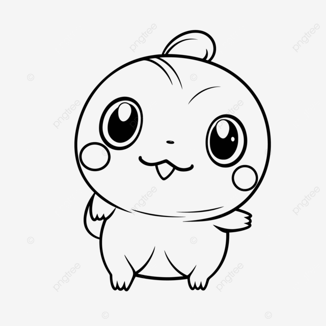 Dibujo de dibujos para colorear dibujar un pequeão boceto contorno pokemon vector png dibujos dibujo de ala dibujo de anillo dibujo en color png y vector para dcargar gratis