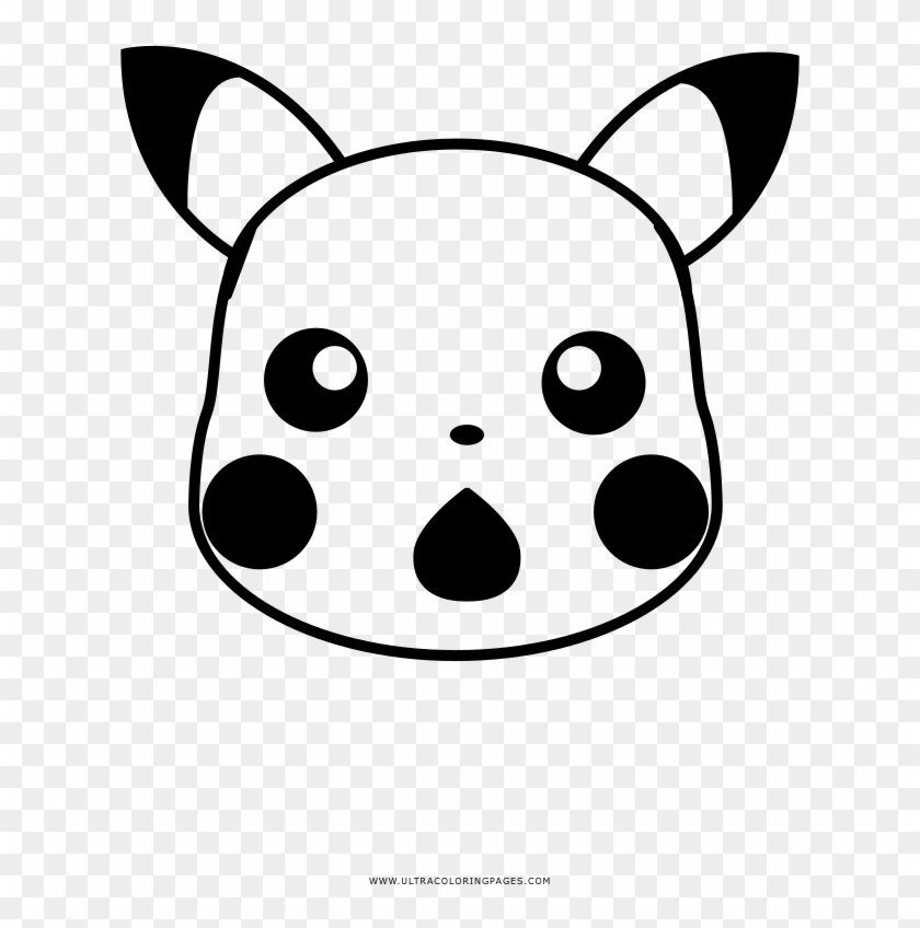 Pikachu surprised coloring page