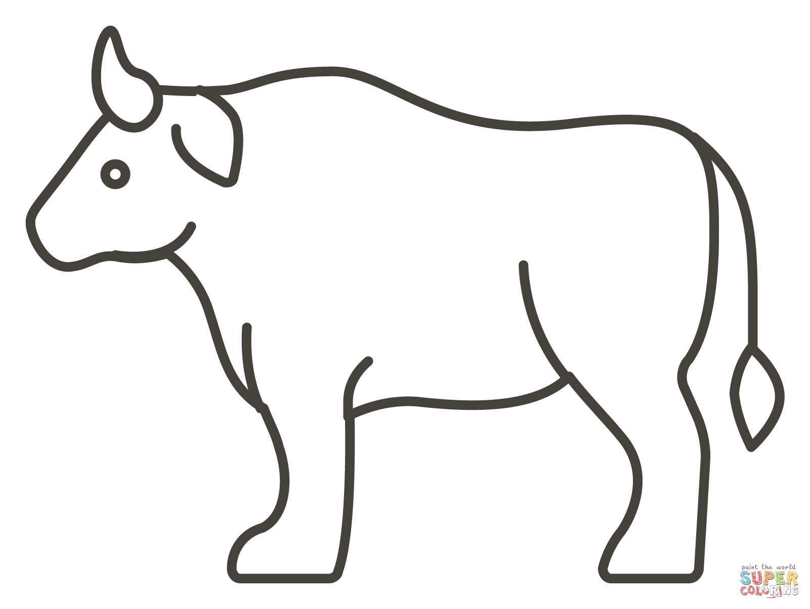 Dibujo de buey para colorear dibujos para colorear imprimir gratis