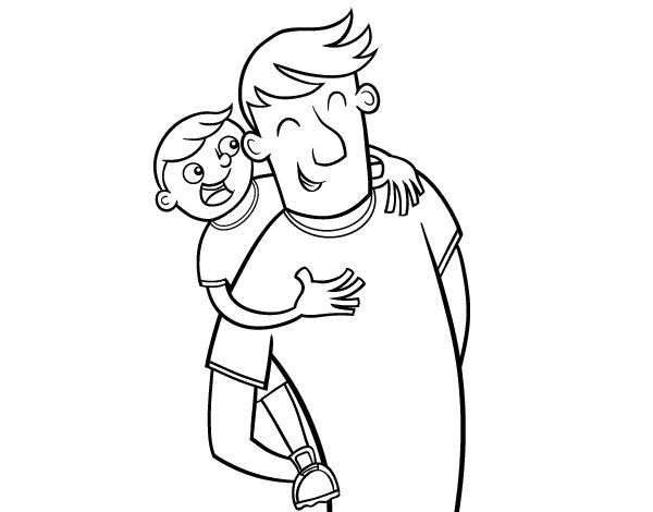 Dibujo de dãa del padre para colorear rapunzel dibujo papa dibujo dibujos fãciles
