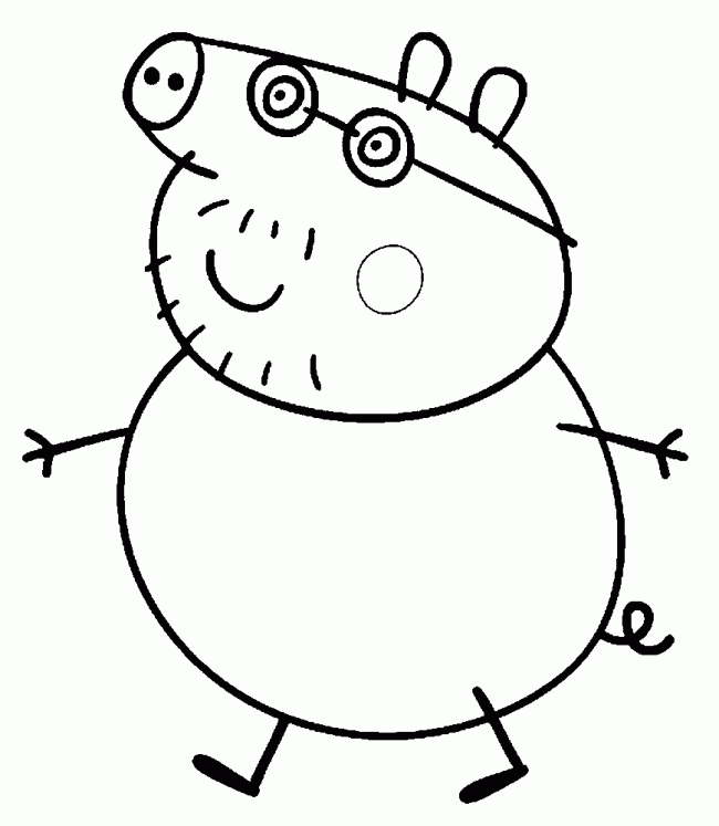 Dibujo de papa pig