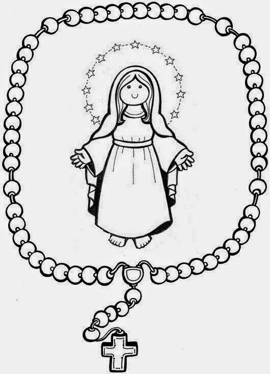 Pin en virgen del rosario