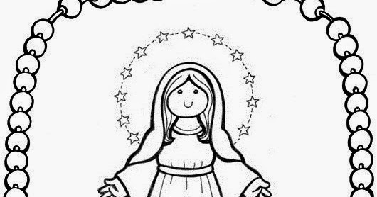 El rincãn de las melli dibujo marãa y el rosario