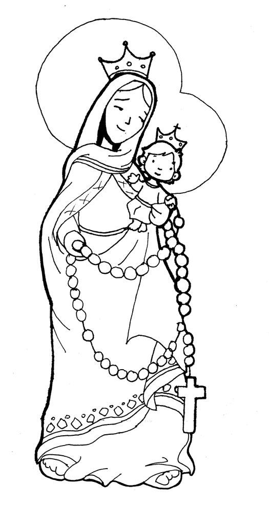 Virgen del rosario de san nicolãs para pintar virgen de san nicolas imãgenes de la virgen educaciãn religiosa catãlica