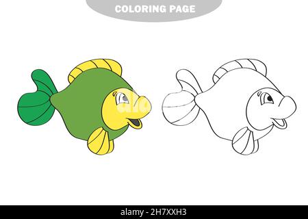 Pãgina para colorear sencilla hoja de trabajo de dibujo para niãos precolar con fãcil nivel de juego