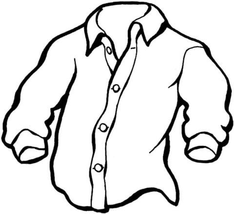 Camisa de hombre dibujo para colorear dibujo de camisa pãginas para colorear dibujos para colorear