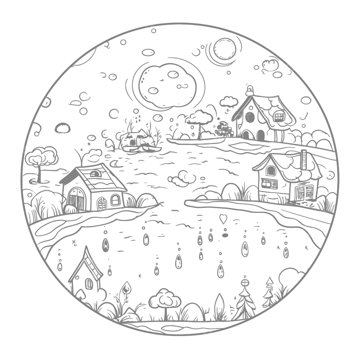 Ciclo del agua png imãgen transparent