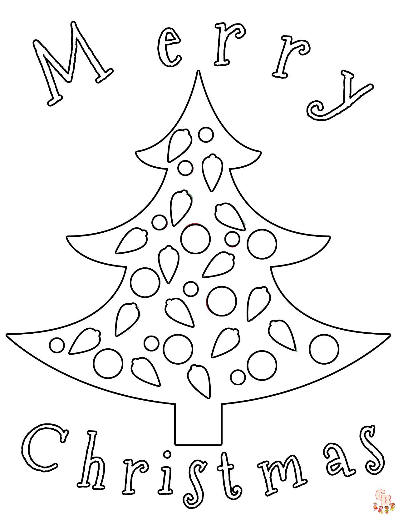 Pãginas para colorear de navidad fãciles para imprimir gratis para niãos