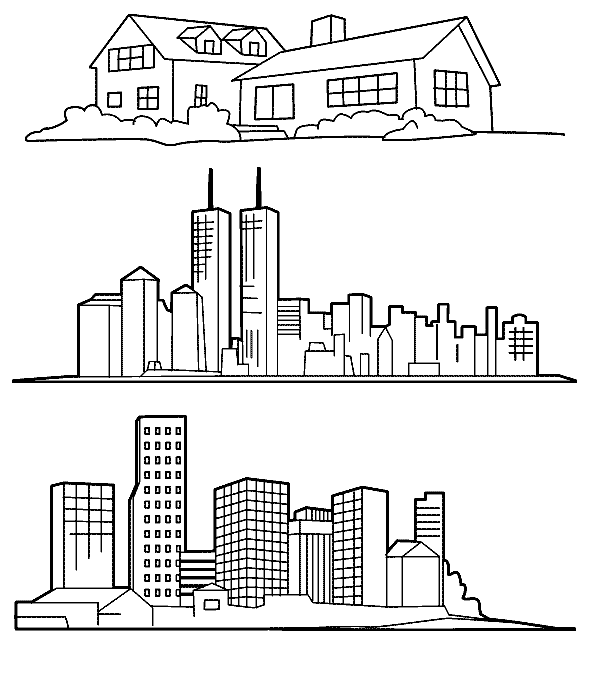 Recursos para educaciãn infantil dibujos para colorear de ciudades ciudad para dibujar dibujos de edificios dibujos de construccion