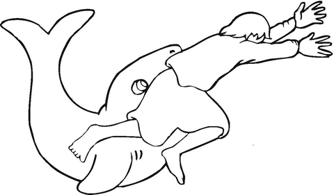 Story of jonah and whale coloring page free printable coloring pages