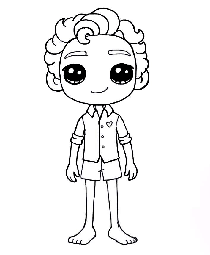 Coloring pages cartoon luca