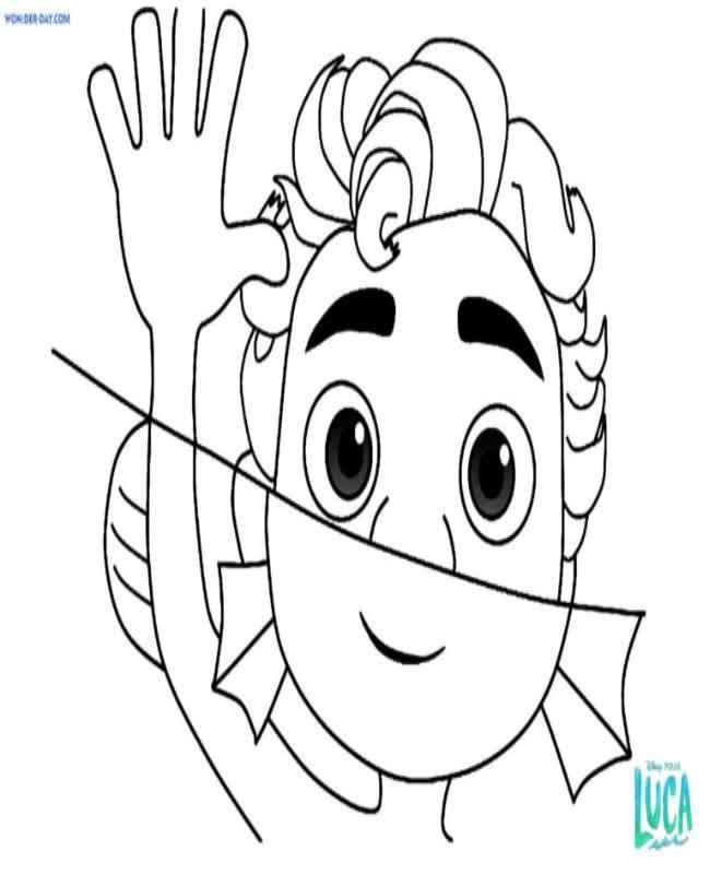 Luca coloring page free and online coloring