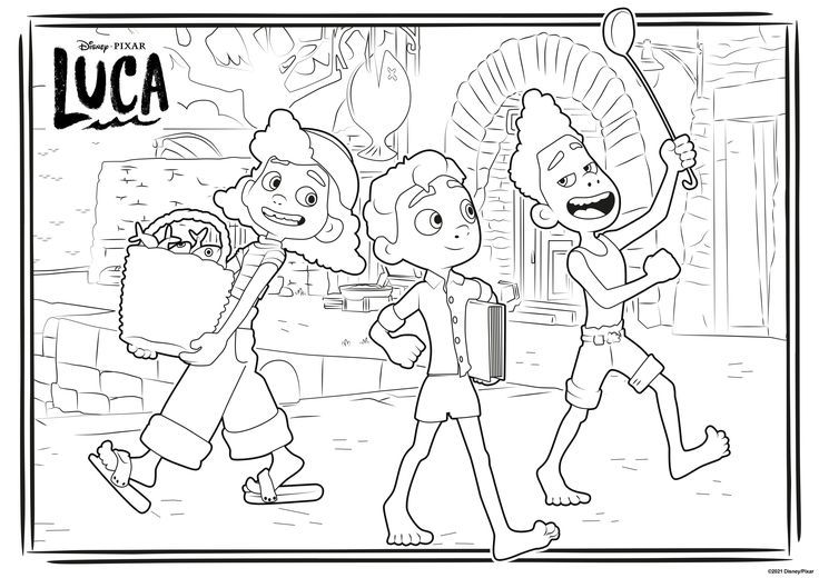 Free luca printable coloring sheets and kids activities disney coloring pages free kids coloring pages coloring pages