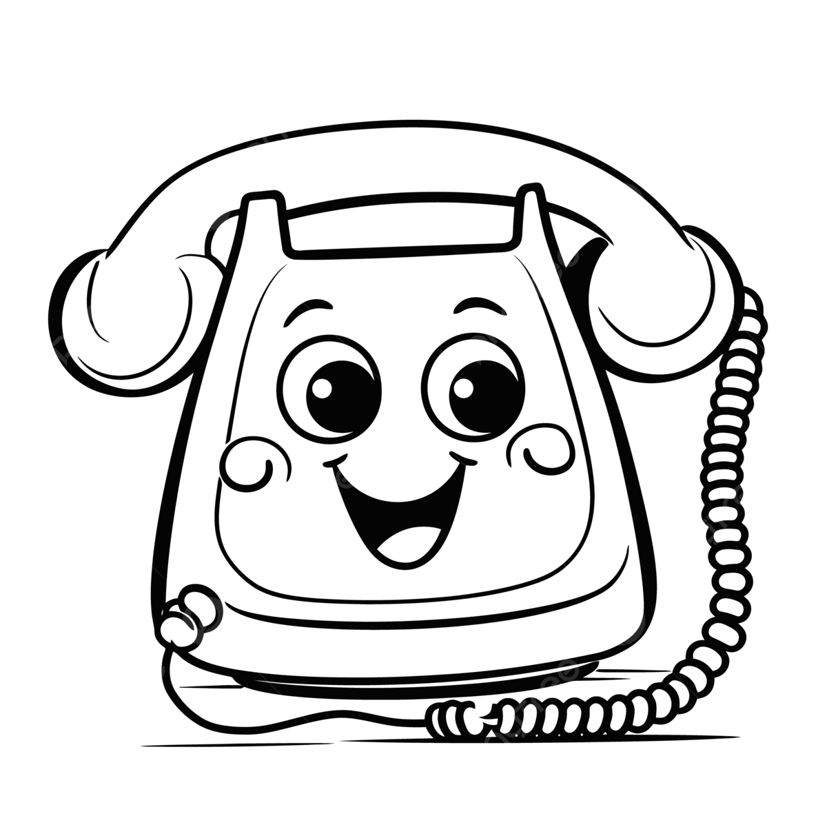 Dibujo de pãgina para colorear un boceto contorno telãfono dibujos animados vector png dibujos dibujo del coche dibujo telefonico dibujo de dibujos animados png y vector para dcargar gratis