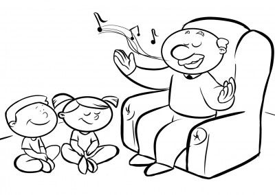 Dibujos para colorear de abuelos dibujo abuela abuelos para colorear dibujos