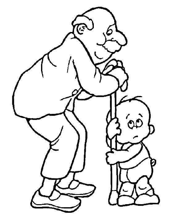 Abuelos para pintar abuelos para colorear dibujo abuela dia del abuelo
