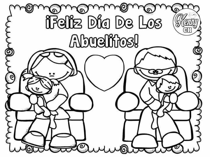 Pin de jorge lorenzo en cafã abuelos para colorear manualidad para los abuelos dia del abuelo