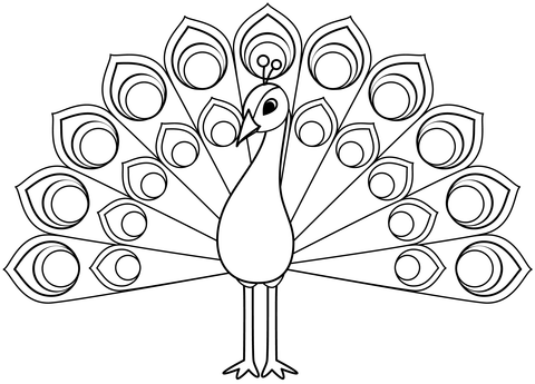 Plantilla imprimible de pavo real manualidades de papel para niãos