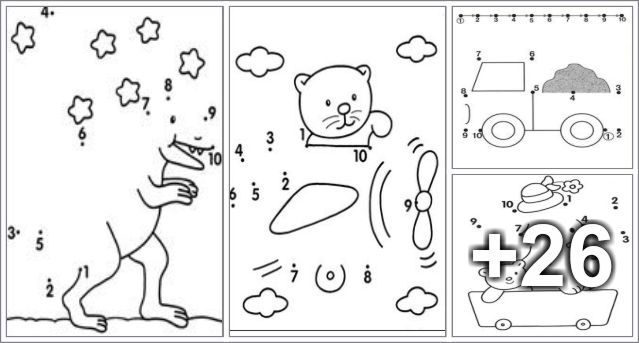 Dibujos para unir puntos del