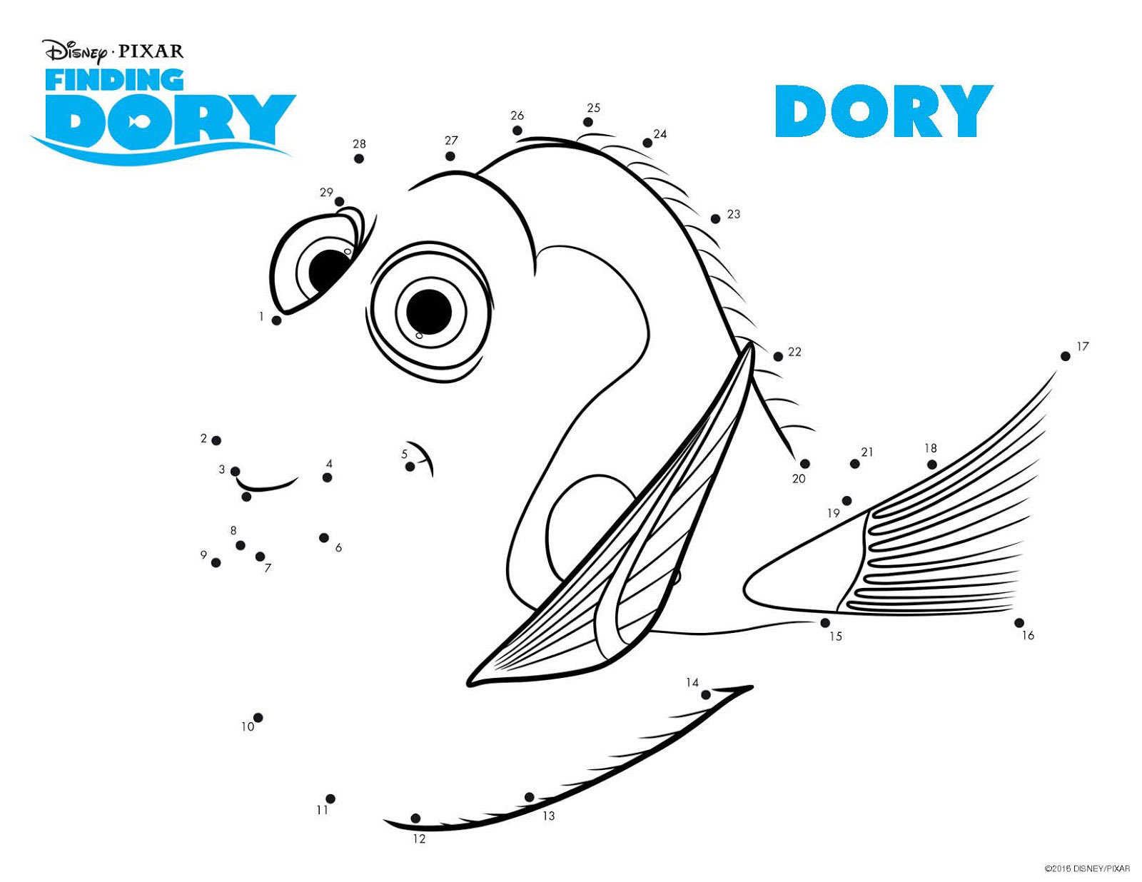 Dibujos para colorear de buscando a dory gratis