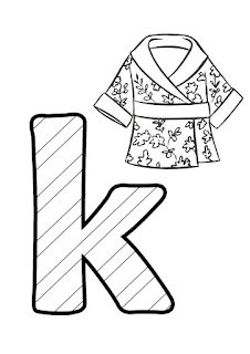 Quã puedo hacer hoy letra kk letra k letras dibujos para colorear