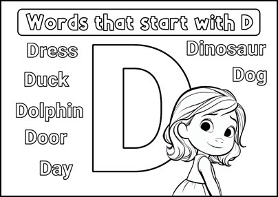 Dibujo para colorear de palabras que empiezan por g en inglãs apuntes de inglãs