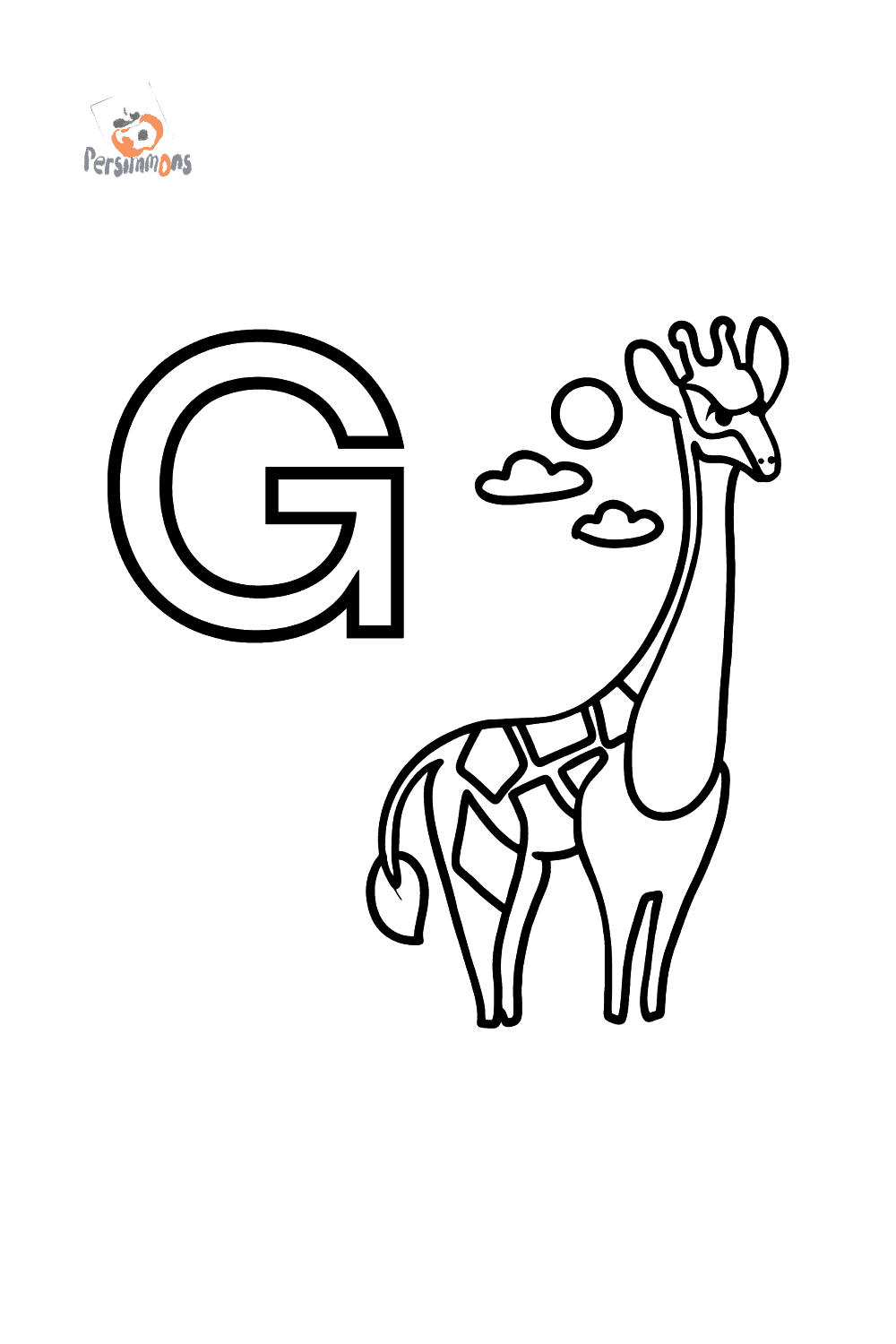Dibujo de letra g para colorear â imprime y en lãnea gratis