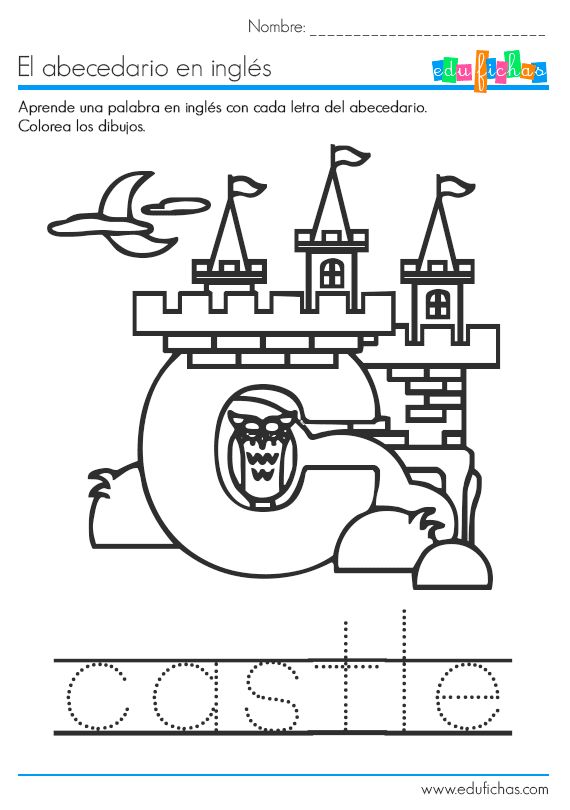 El abecedario en inglãs fichas educativas infantil gratis palabras de vocabulario abecedario inglãs actividad de letras