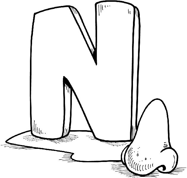 Free alphabet coloring pages preschool coloring pages alphabet coloring pages letter n