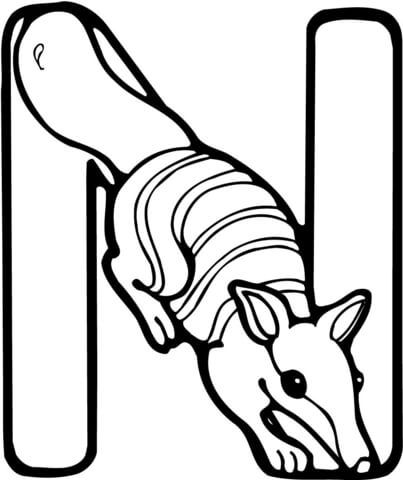 Letter n is for numbat coloring page free printable coloring pag free printable coloring printable coloring pag