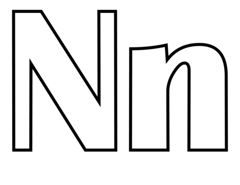 Classic letter n coloring page alphabet coloring pages letter n coloring letters