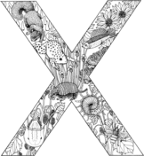 Letter x coloring pages free coloring pages