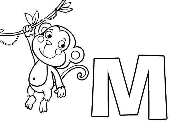 Dibujos con m para colorear dibujos con m letras del abecedario letra m preescolar