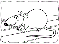 Rat coloring pages and printable activities