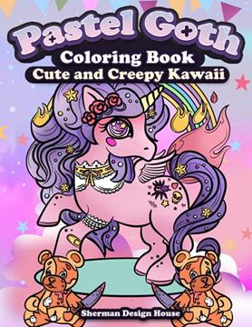 Comprar pastel goth coloring book cute and creepy kawaii spooky satanic horror coloring pages for adults de sherman design house