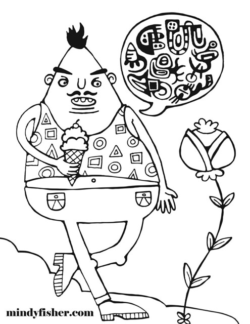 Color me and here is a free coloring sheet from one of thâ