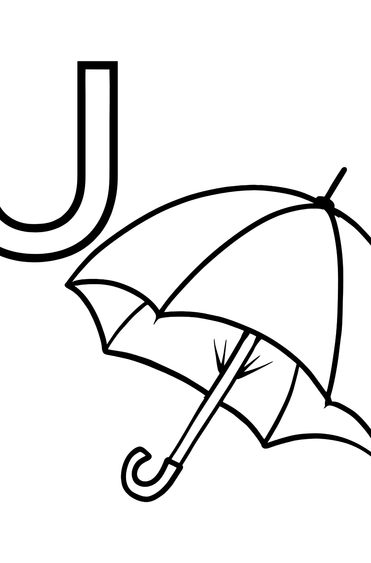 English letter u coloring pages â free online