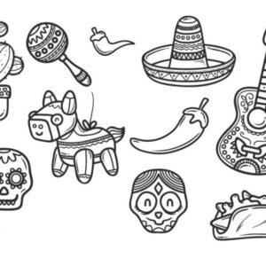 Mexico coloring pages printable for free download