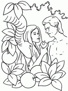 El pecado de adãn y eva pa colore dibujos infantiles imagenes cristianas bible coloring pages sunday school coloring pages coloring pages