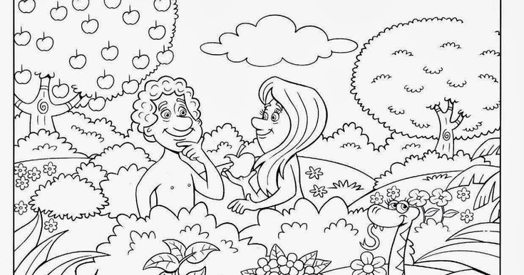 Colorea estos preciosos dibujos de la historia de adãn y eva tambiãn tienes actividades pa realiz adan y eva dibujos molde de jirafa