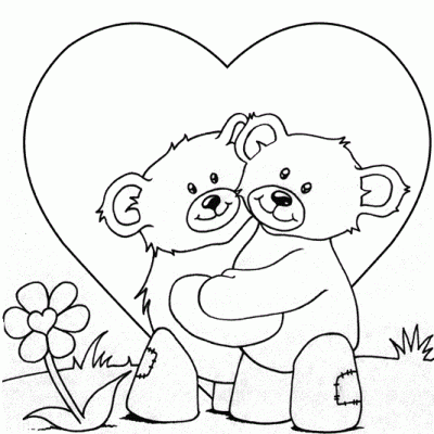 Dibujos del dãa del amor y la amistad para lorear bear loring pages teddy bear loring pages valentine loring pages